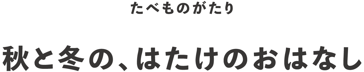 秋と冬の、はたけのおはなし